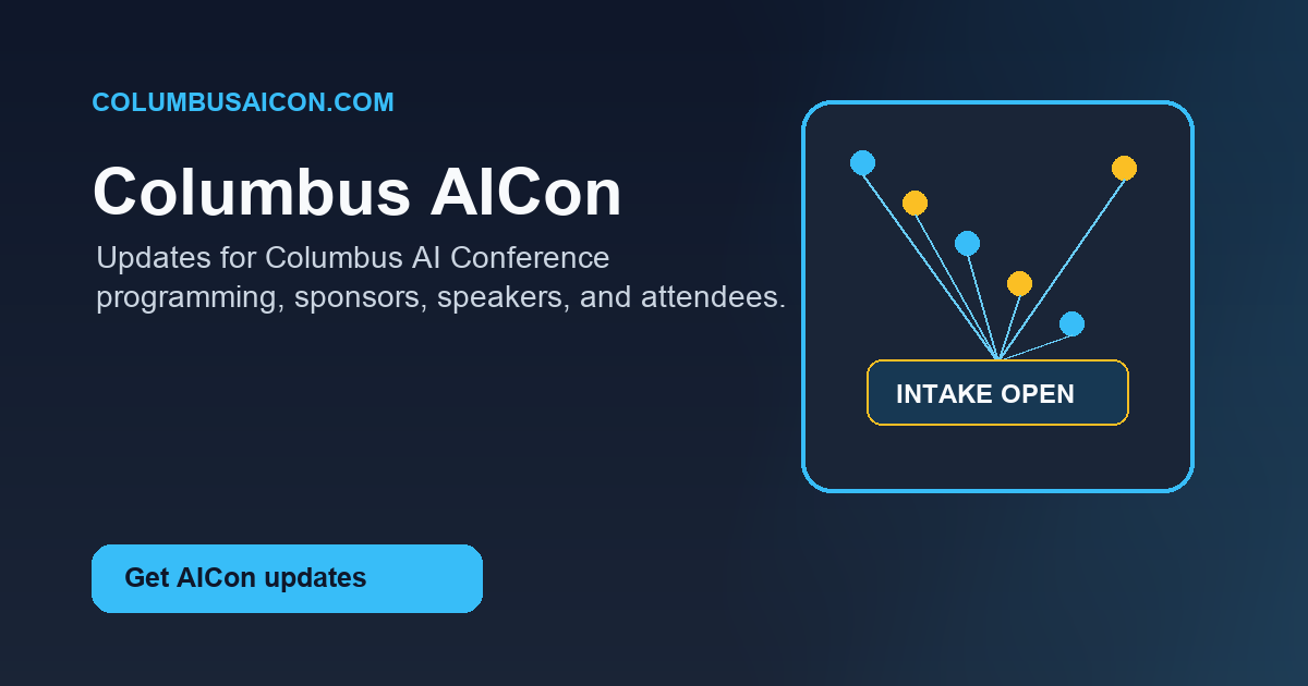 Columbus AICon launch card