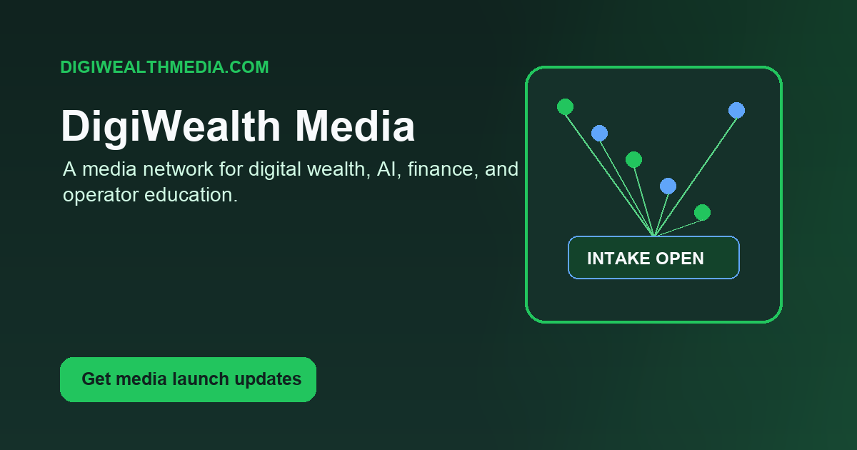 DigiWealth Media launch card