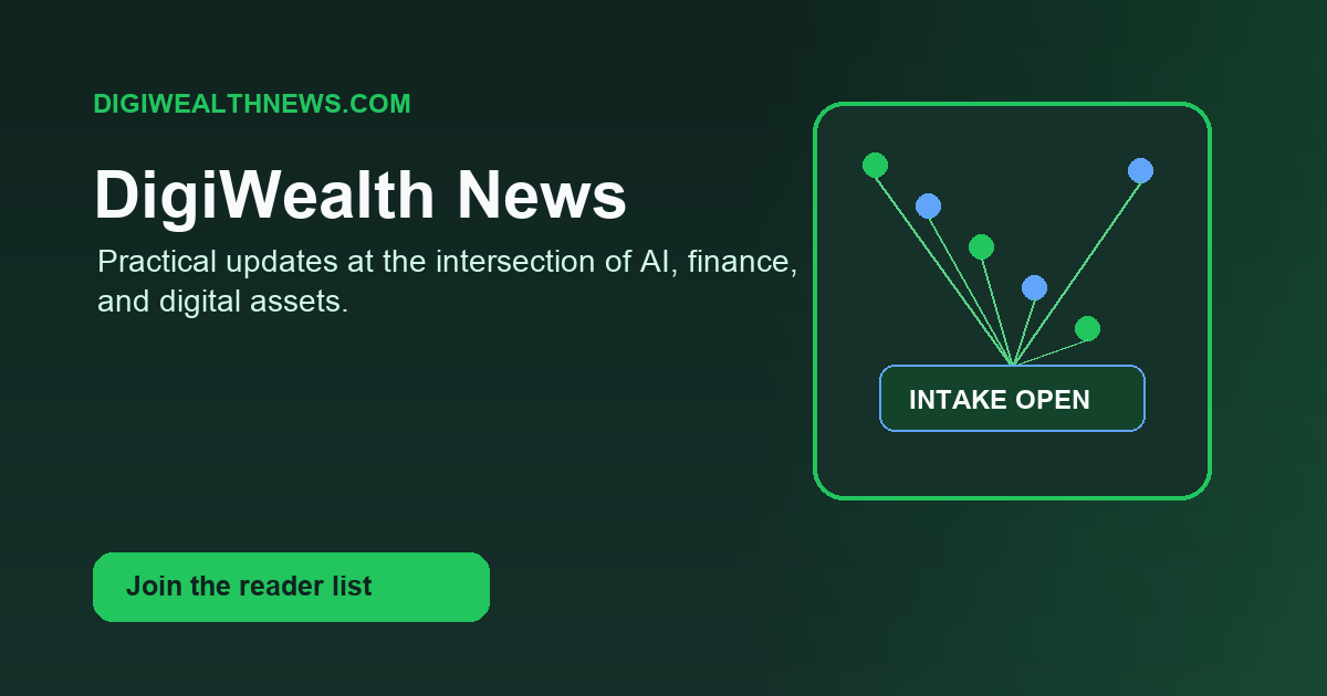 DigiWealth News launch card