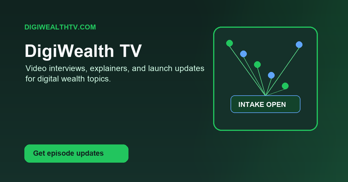DigiWealth TV launch card